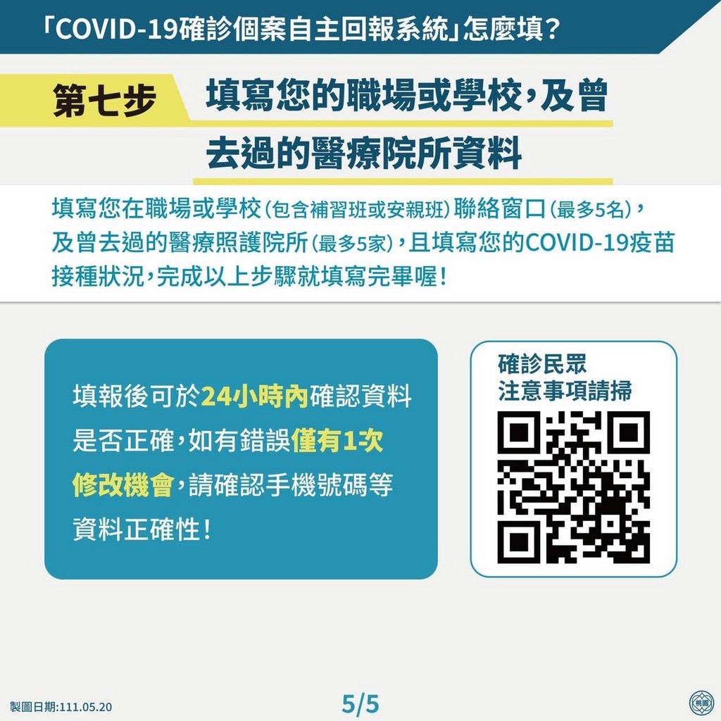 桃園COVID-19確診個案自主回報系統（7步驟） @桃園起風了